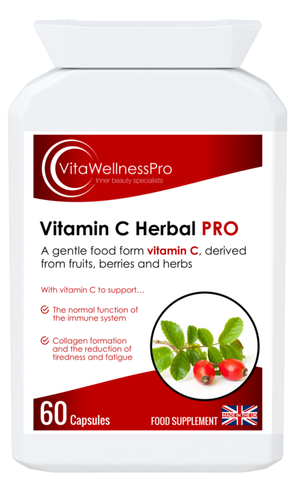 Vitamin C Supplement (From Fruits & Herbs) - Vitamin C Herbal PRO Capsules