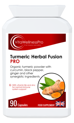 Turmeric Herbal Fusion - Organic Turmeric Powder with Curcumin Extract for Immunity Support